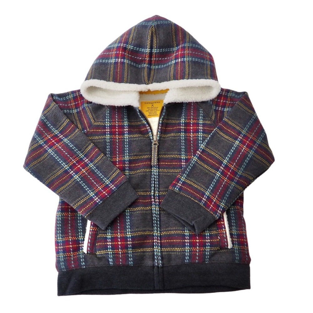 LANDS END Fleece Lined Full Zip Jacket